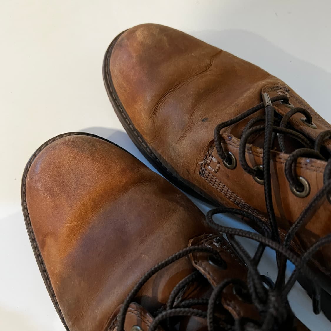 팀버랜드 6인치 브라운 가죽 부츠 상품이미지7