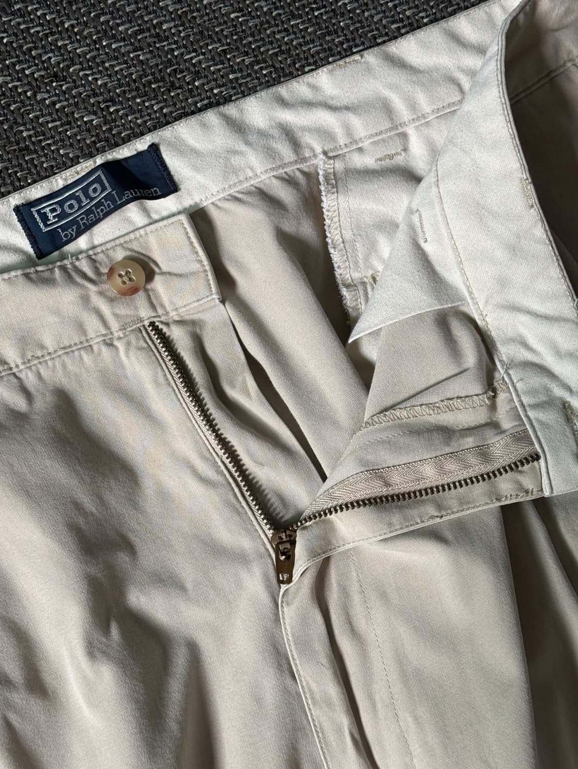 (38) 90s 폴로 랄프로렌 더블 플리츠 클래식 치노 팬츠 상품이미지3