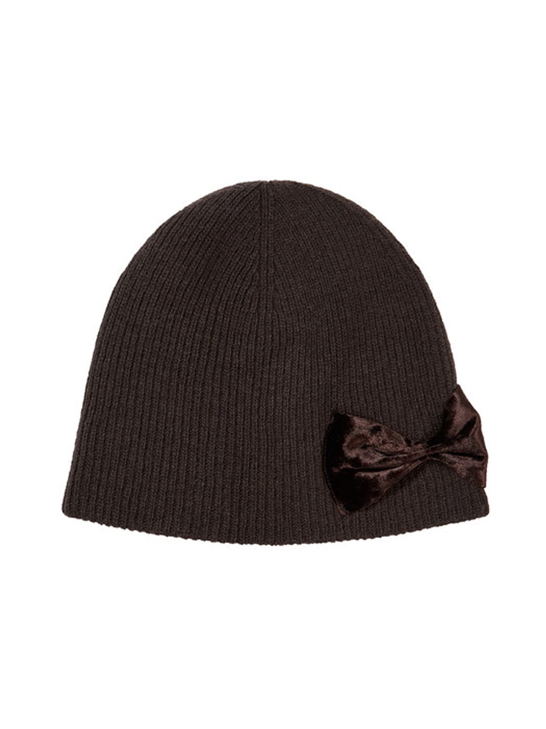 마지셔우드 리본 로고 니트 비니 브라운 RIBBON LOGO KNIT 상품이미지1