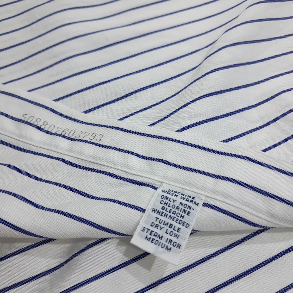 CL852 2XL 폴로 90s 홍콩판 네이비 스트라이프 셔츠 남방 상품이미지5