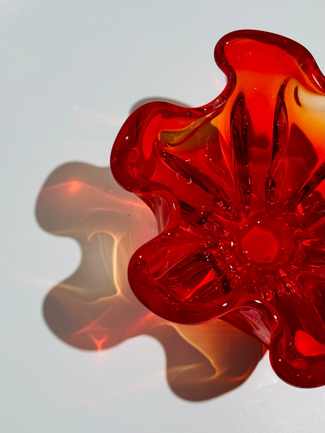 Vintage sanyu artglass handkerchief bowl 상품이미지7