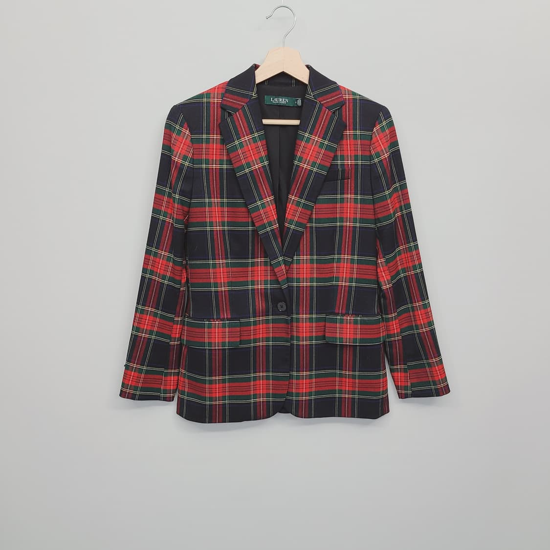 로렌 랄프로렌 타탄 체크 싱글 블레이저 (2사이즈/실측 포함) 상품이미지2