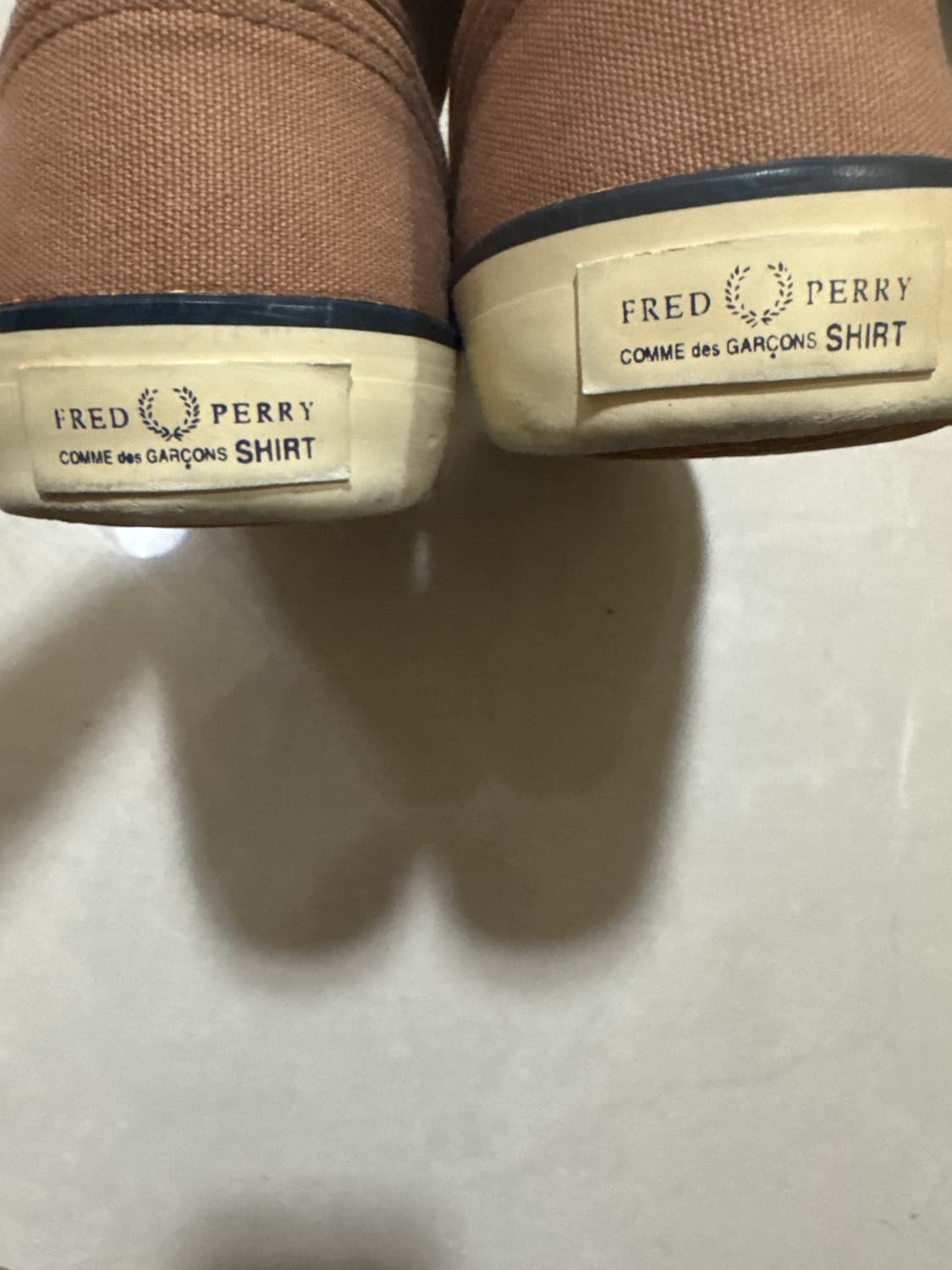 꼼데가르송 X 프레드페리 슬립온  실착X 상품이미지4