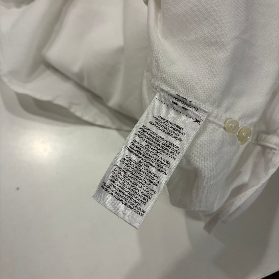 [M] 폴로 랄프로렌 클래식핏 옥스포드 셔츠 화이트 D662 상품이미지7