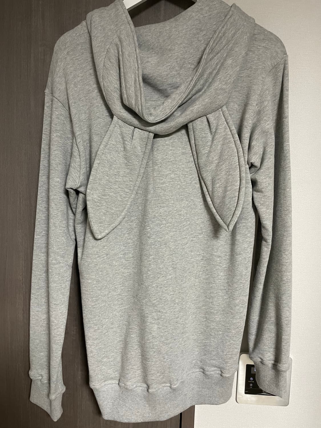 꼼데가르송 회색 후드 집업 상품이미지2