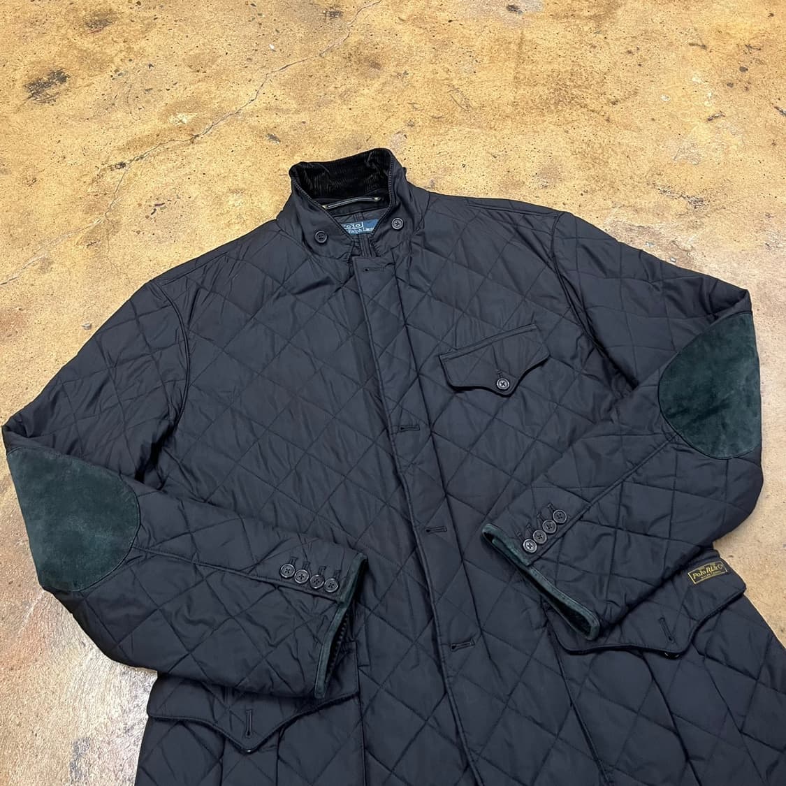 [정품/XL] 폴로 랄프로렌 퀼팅 자켓 블랙 b19 상품이미지1