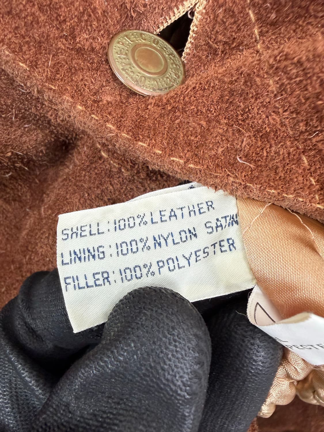 90’s PEPE CO GOODS 스웨이드 레더 트러커 자켓 상품이미지7