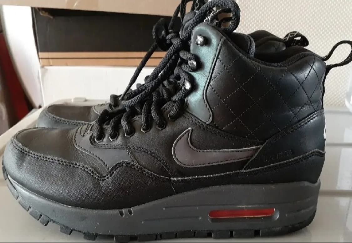 나이키 에어맥스1 미드 블랙 리플렉트 부츠 235 상품이미지3