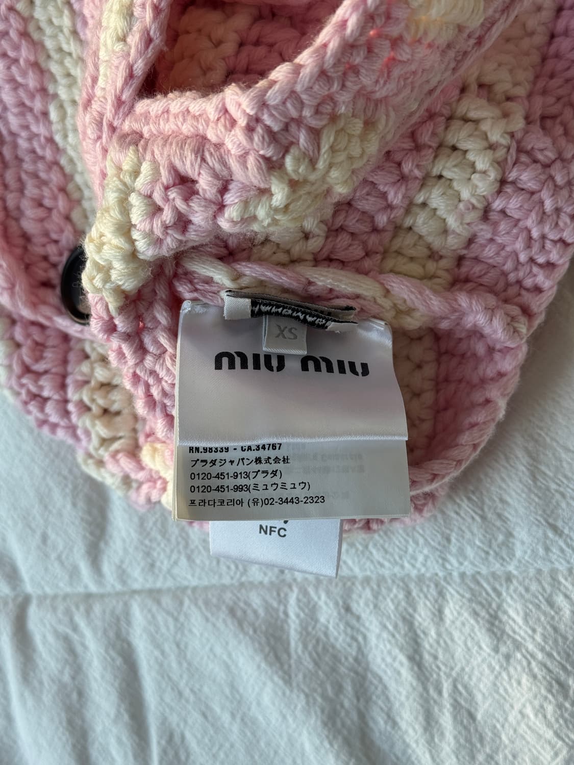 Miumiu 바라클라바 핑크 xs  상품이미지3