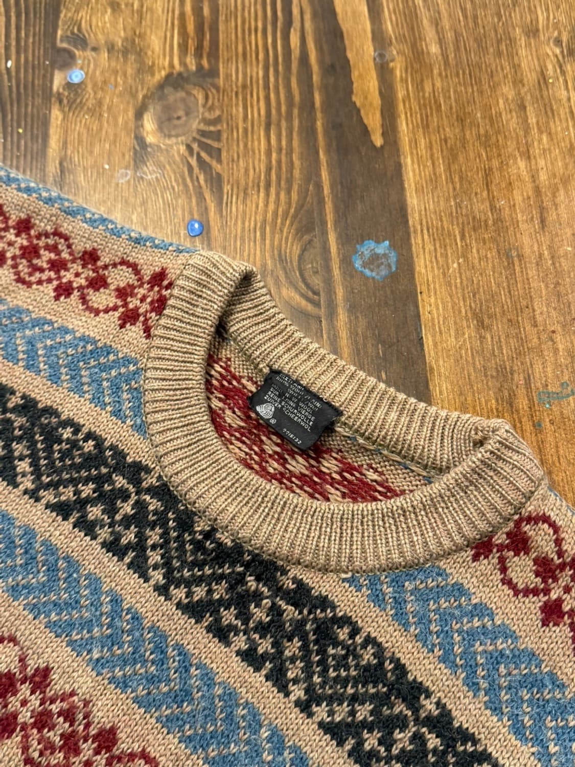 VTG 브리티시 페어아일 니트 100 상품이미지7