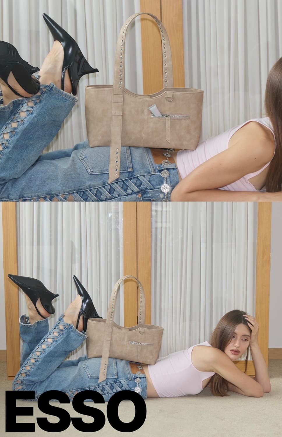 ESSO 가방 베이지 상품이미지2
