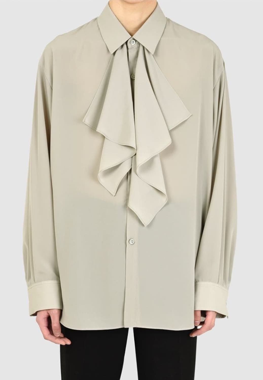 Lad musician frill shirt brown 상품이미지3