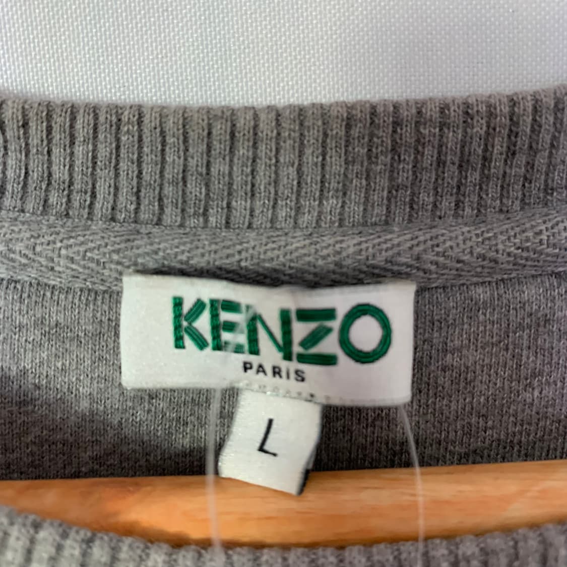 KENZO 겐조 유니크 타이거 앤 아이 패치 기모 맨투맨 그레이 상품이미지9
