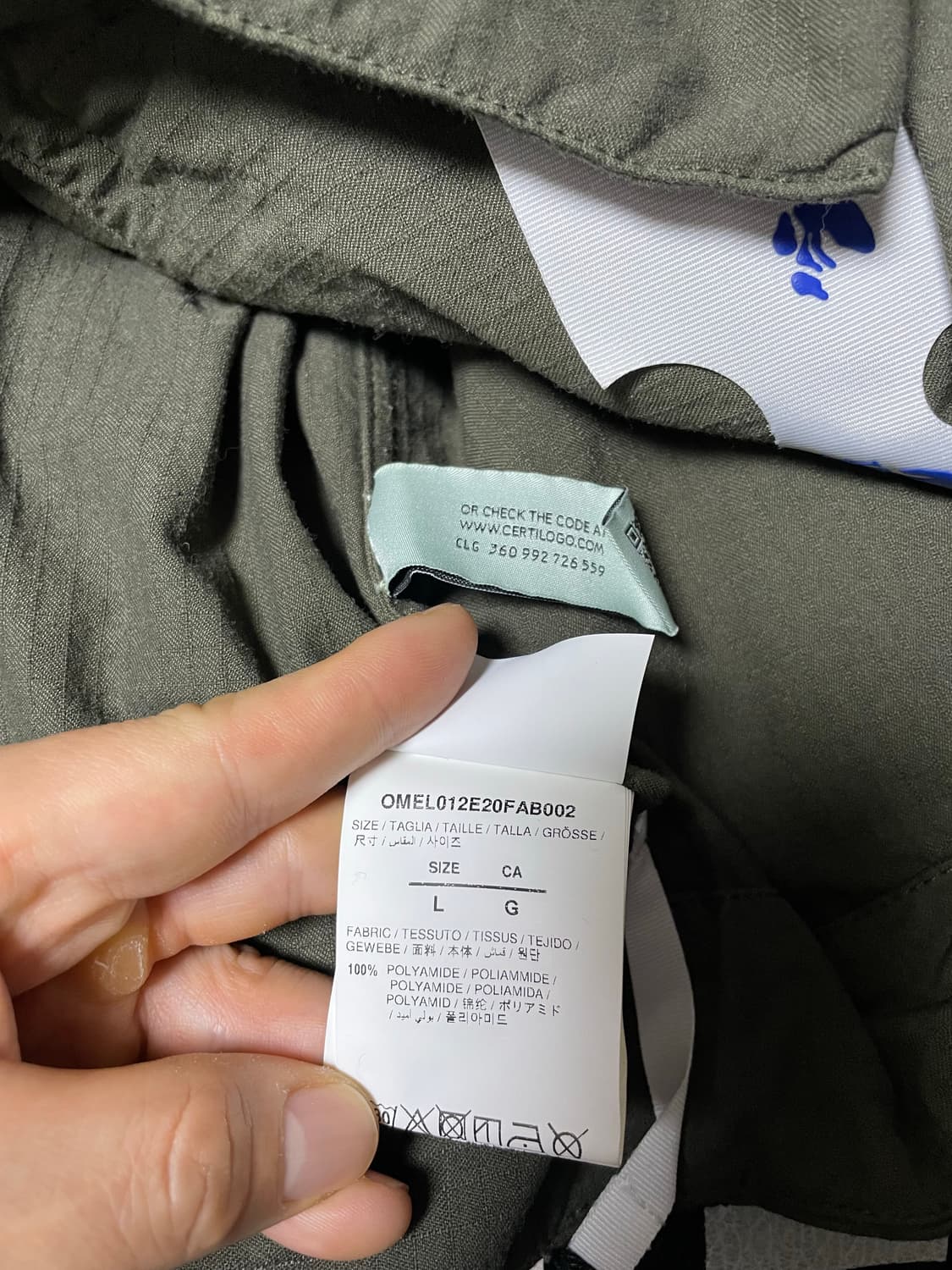 오프화이트 애로우 로고 필드 자켓 상품이미지3