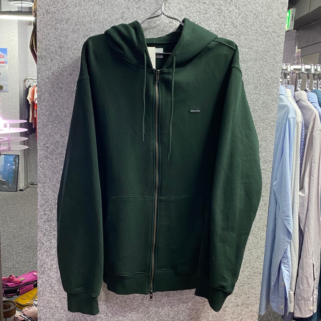 디스이즈네버댓 스몰로고 투웨이 그린 후드집업 b3371 상품이미지2