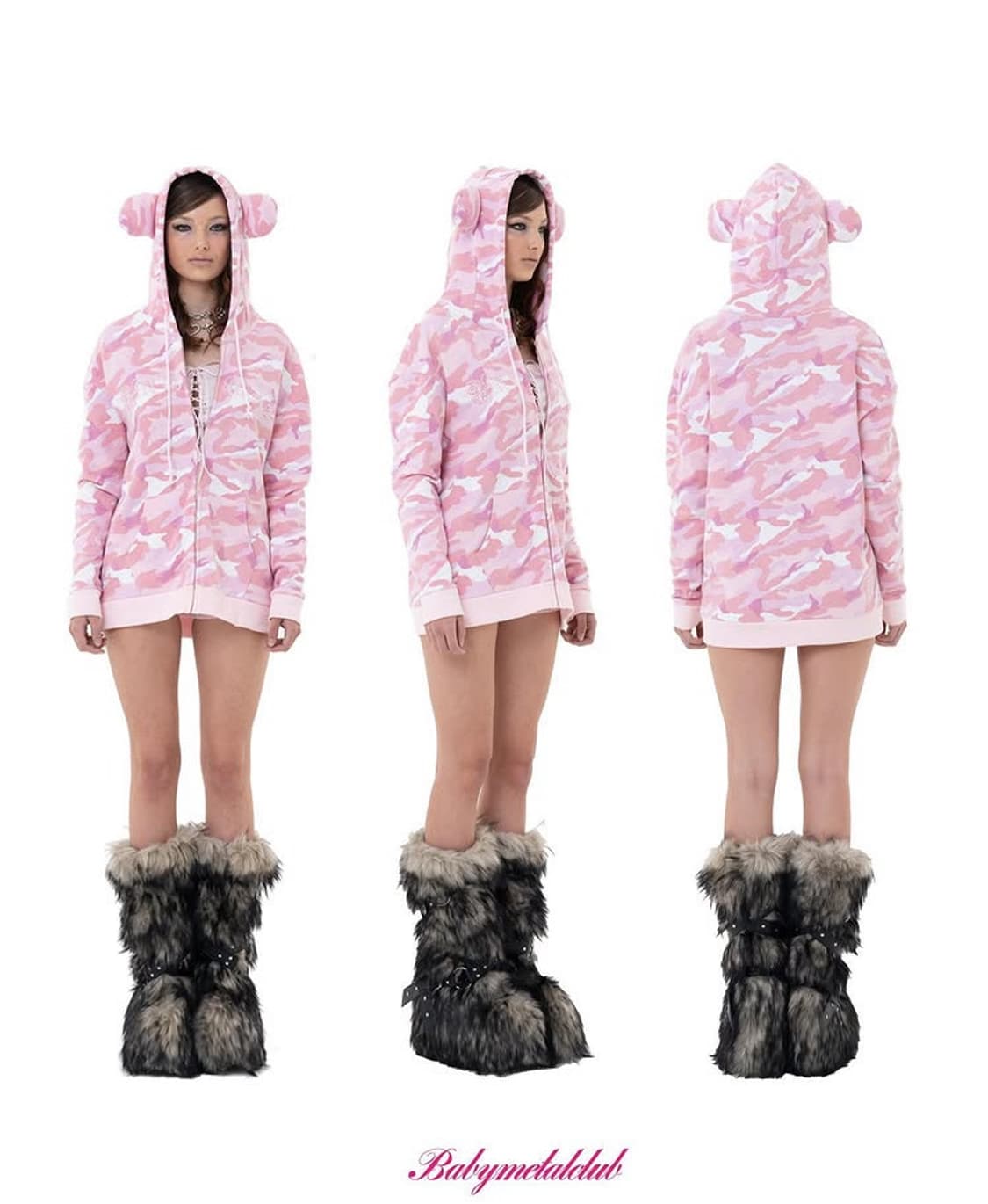 베이비메탈클럽 베어걸 후드 상품이미지1