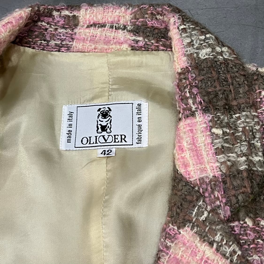  발렌티노 올리버 체크 트위드 자켓 y15793 상품이미지6