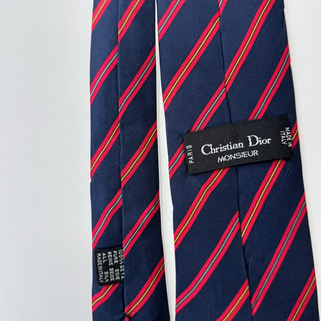 크리스찬 디올(Dior) 심플로고 정품 명품넥타이 8.2cm 상품이미지6
