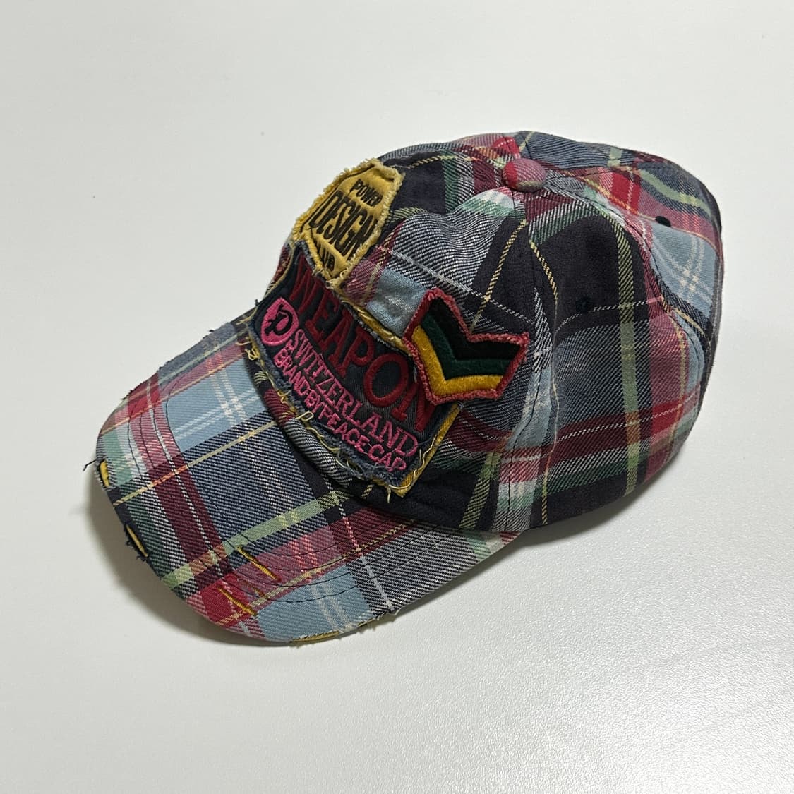 빈티지 체크캡 상품이미지2