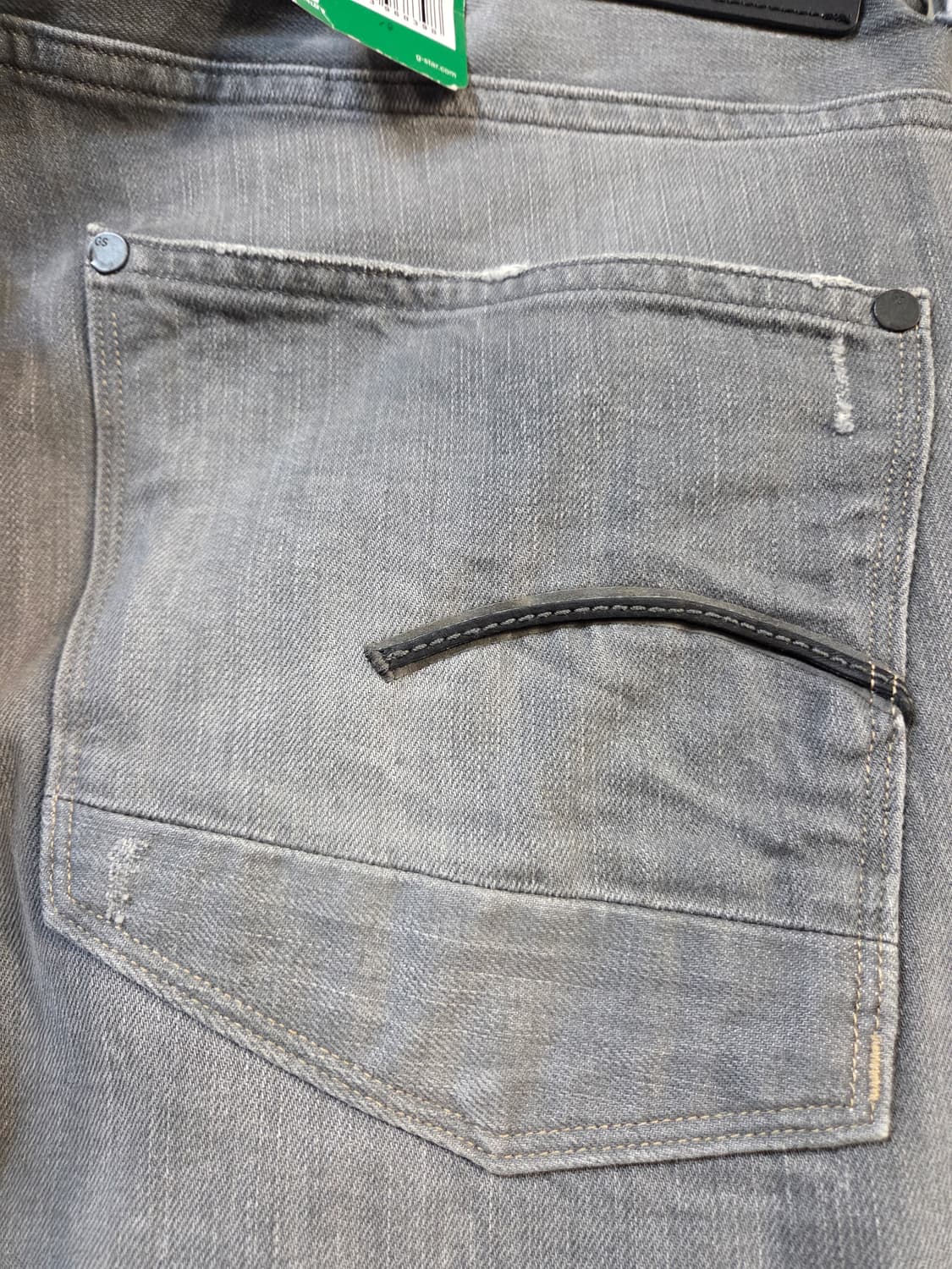 G-STAR 그레이 데님 팬츠(W33/L32) 상품이미지7
