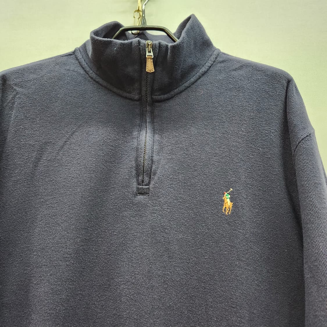 폴로랄프로렌 멀티포니 코튼 니트 반집업 L(2XL) 상품이미지2