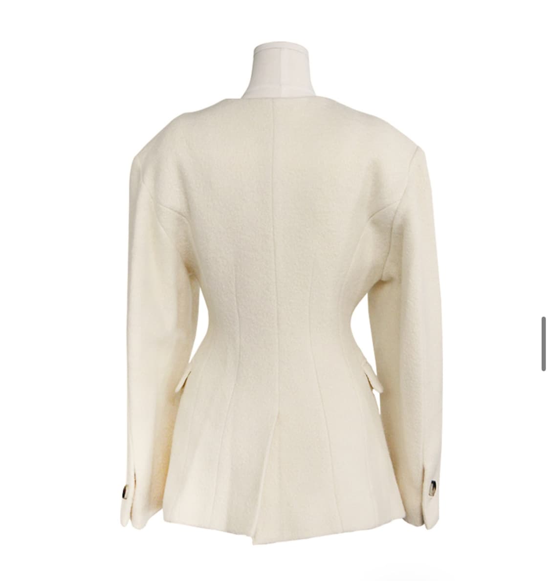 [프레클]알파카자켓 no collar alpaca jacket cream 상품이미지2