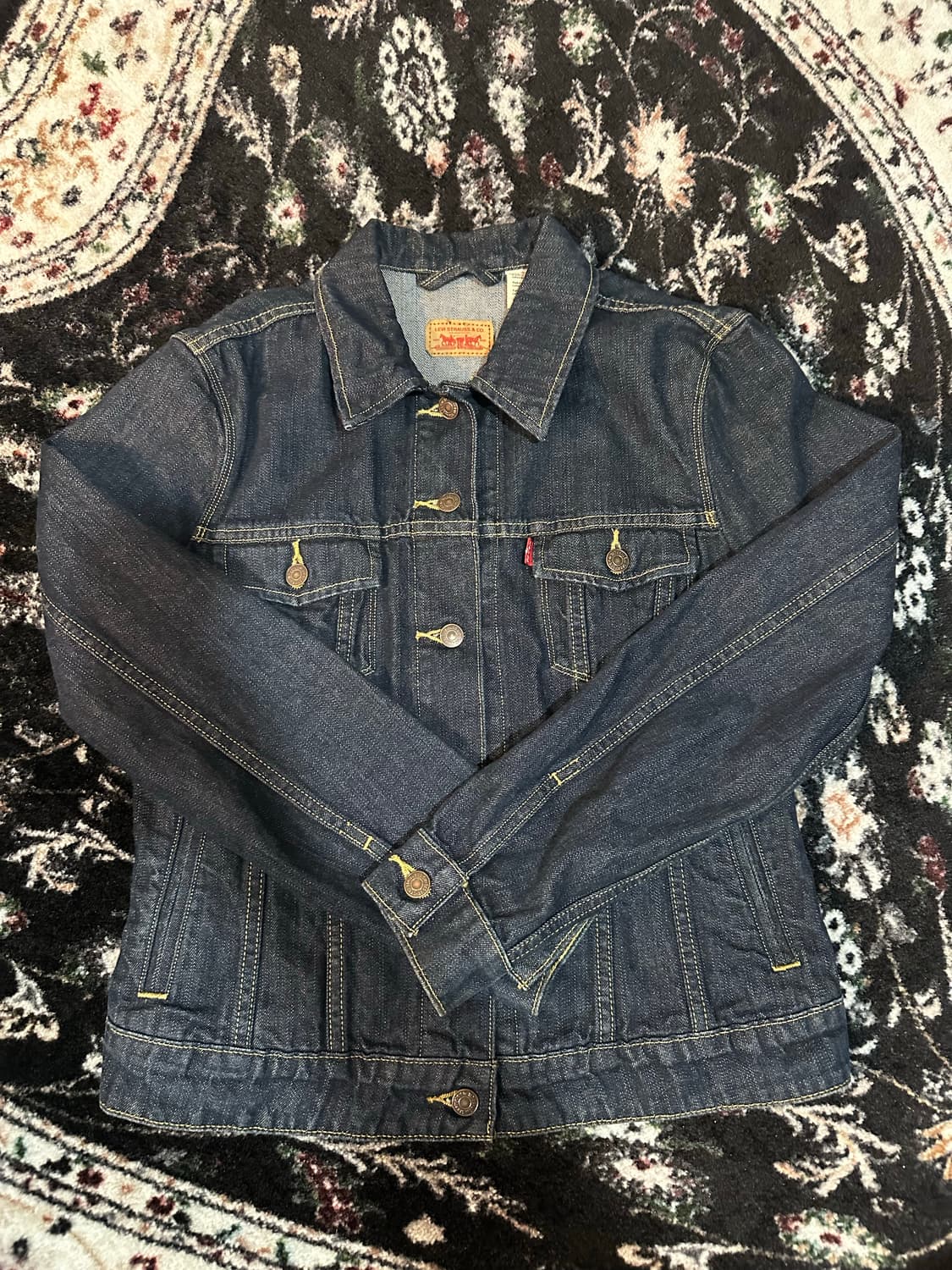 리바이스 데님 크러커 흑청 자켓  상품이미지1