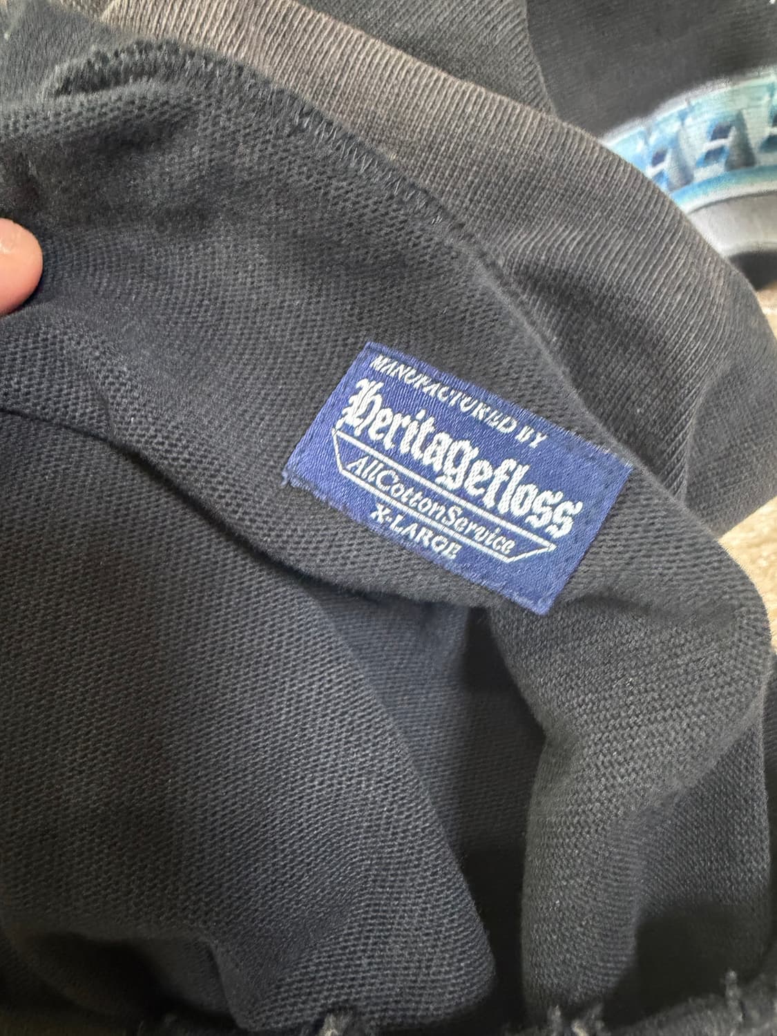 헤리티지플로스 빈티지 긴팔 티셔츠 블랙XL 상품이미지4