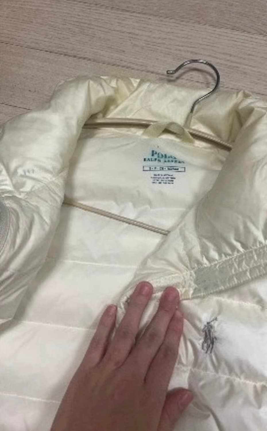 폴로 아이보리 경량패딩 s 상품이미지4