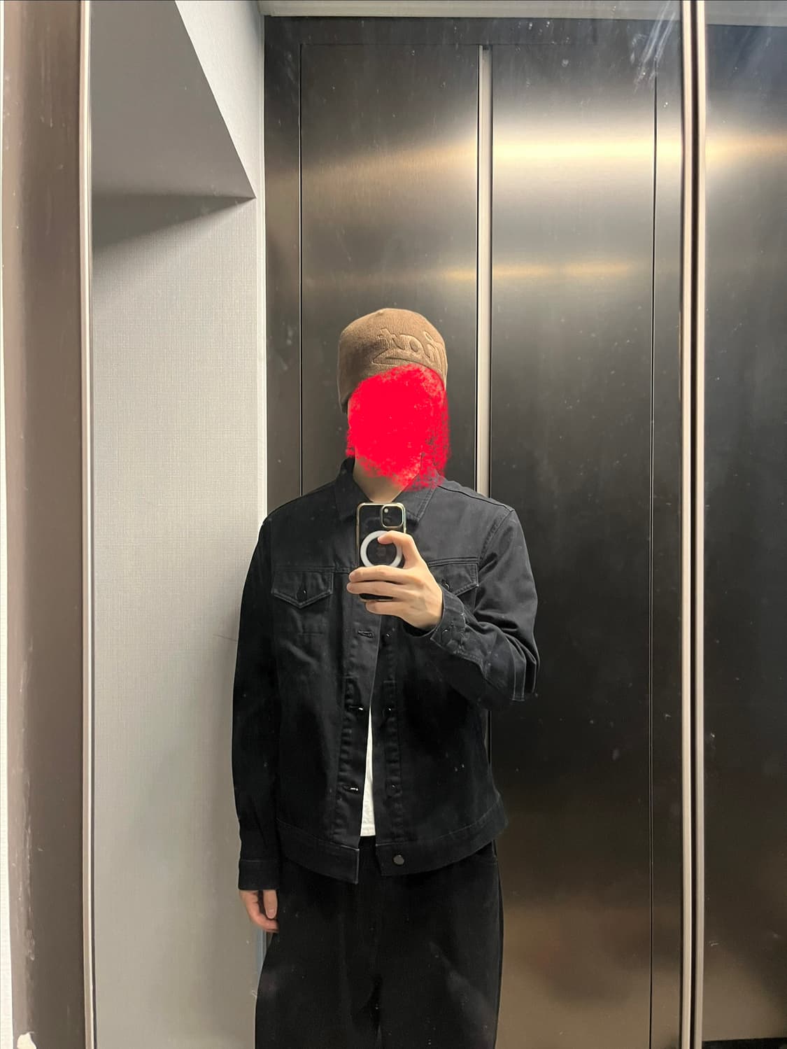 아메리칸 어패럴 흑데님 자켓 상품이미지4