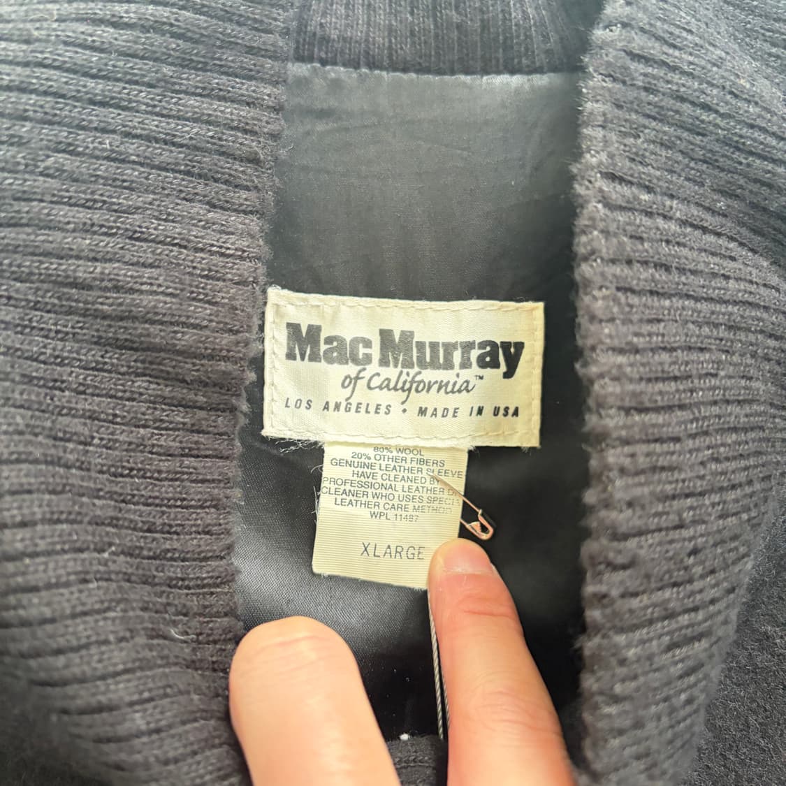 00s USA MacMurray of California 바시티 XL 상품이미지6