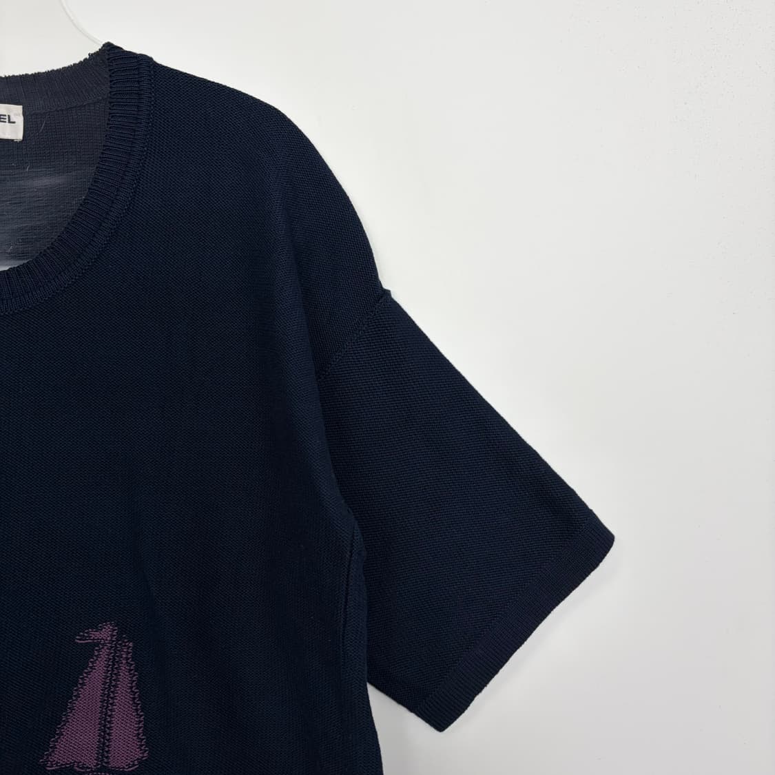 소니아리키엘 패턴 니트 반팔 티셔츠 상품이미지4