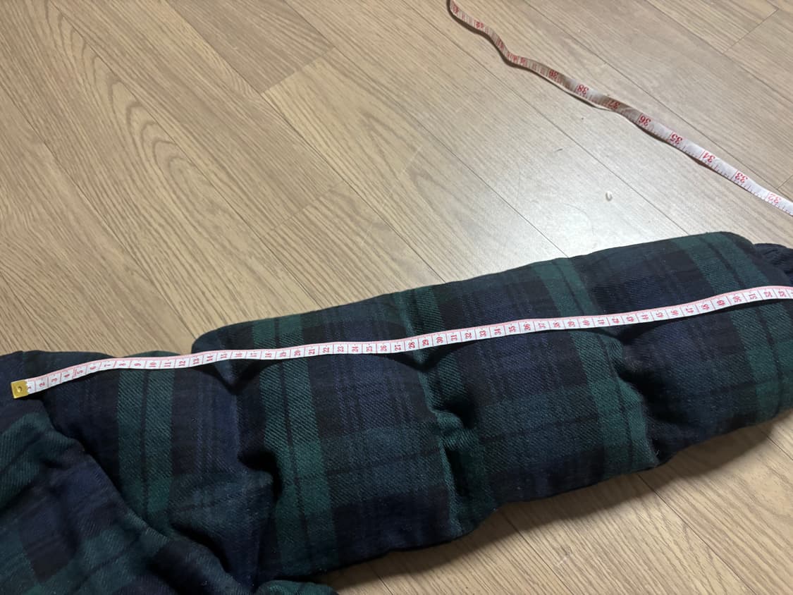 폴로 블랙와치 타탄체크 울 롱패딩코트 남여공용 상품이미지9
