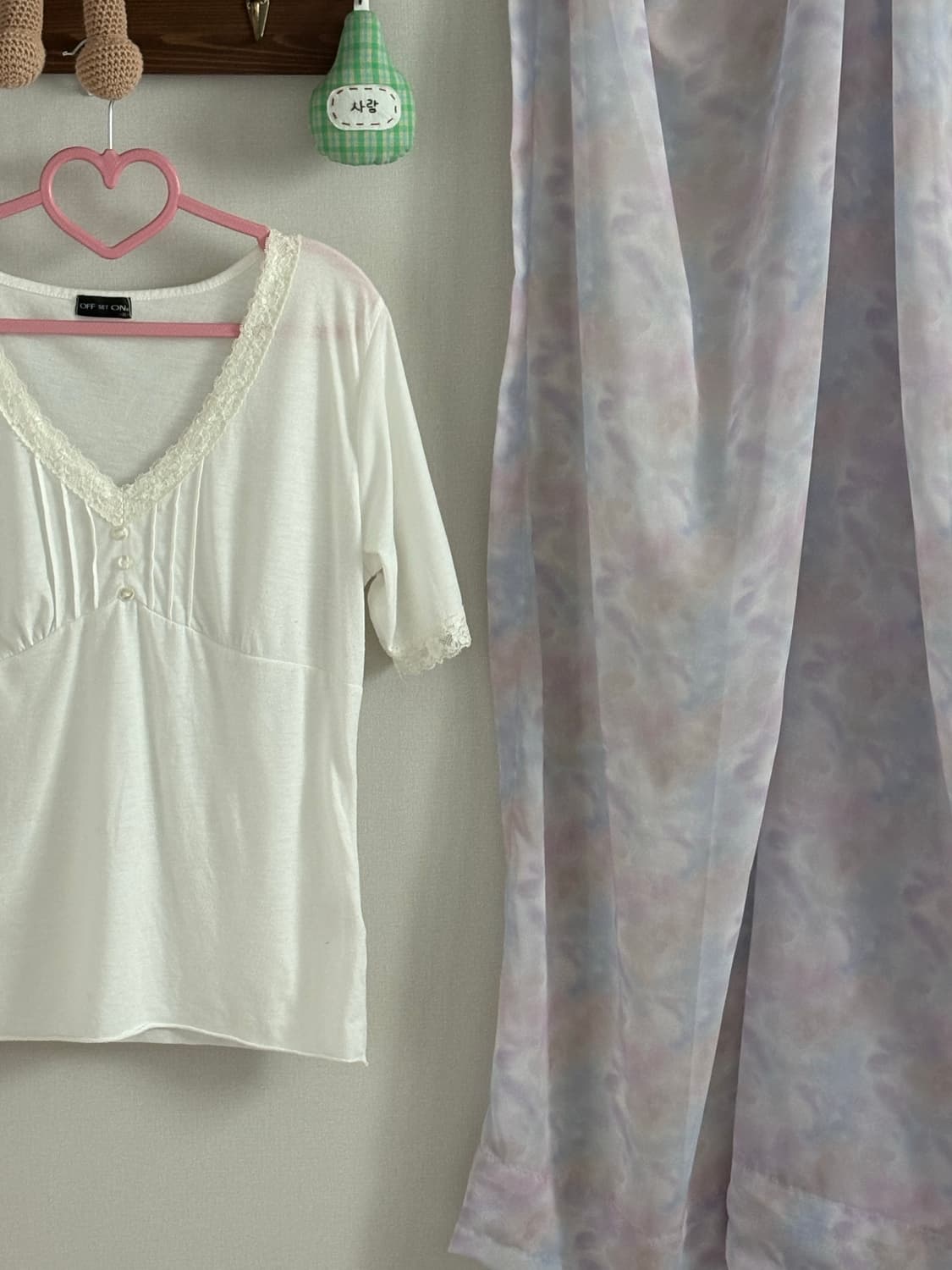 화이트 레이스 블라우스 상품이미지2