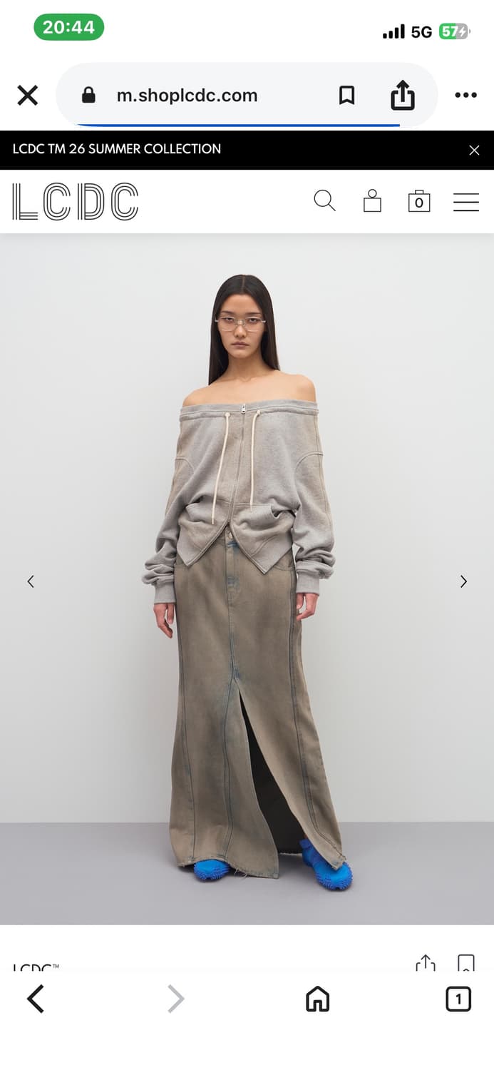 [LCDC] DIRTY WASHED DENIM SKIRT 상품이미지1