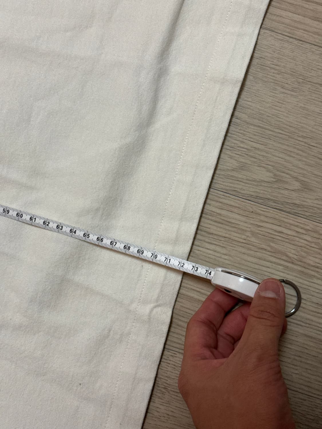 질샌더 로고 티셔츠 박스핏 네추럴 화이트 상품이미지2