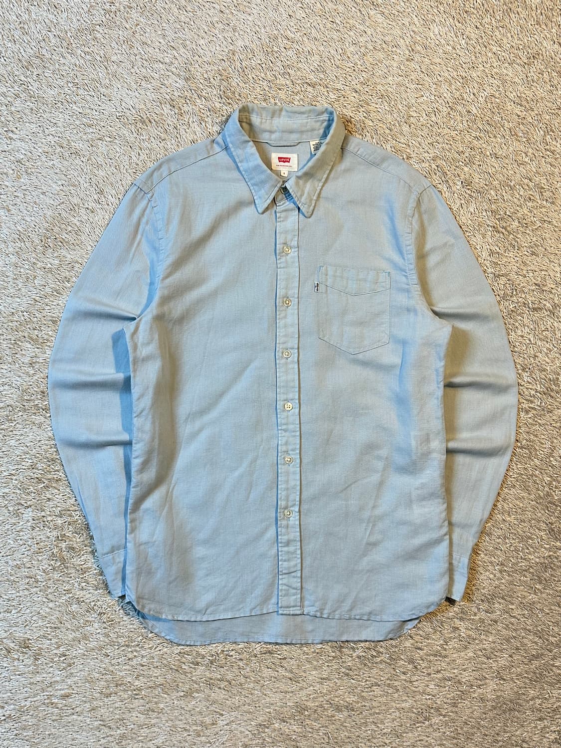 리바이스 LEVI'S 원포켓 데님 셔츠 연청 상품이미지1