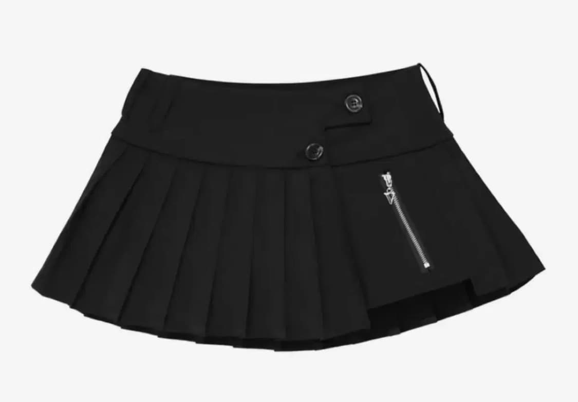 511비전 POCKET PLEATS SKIRT 스커트블랙 상품이미지2