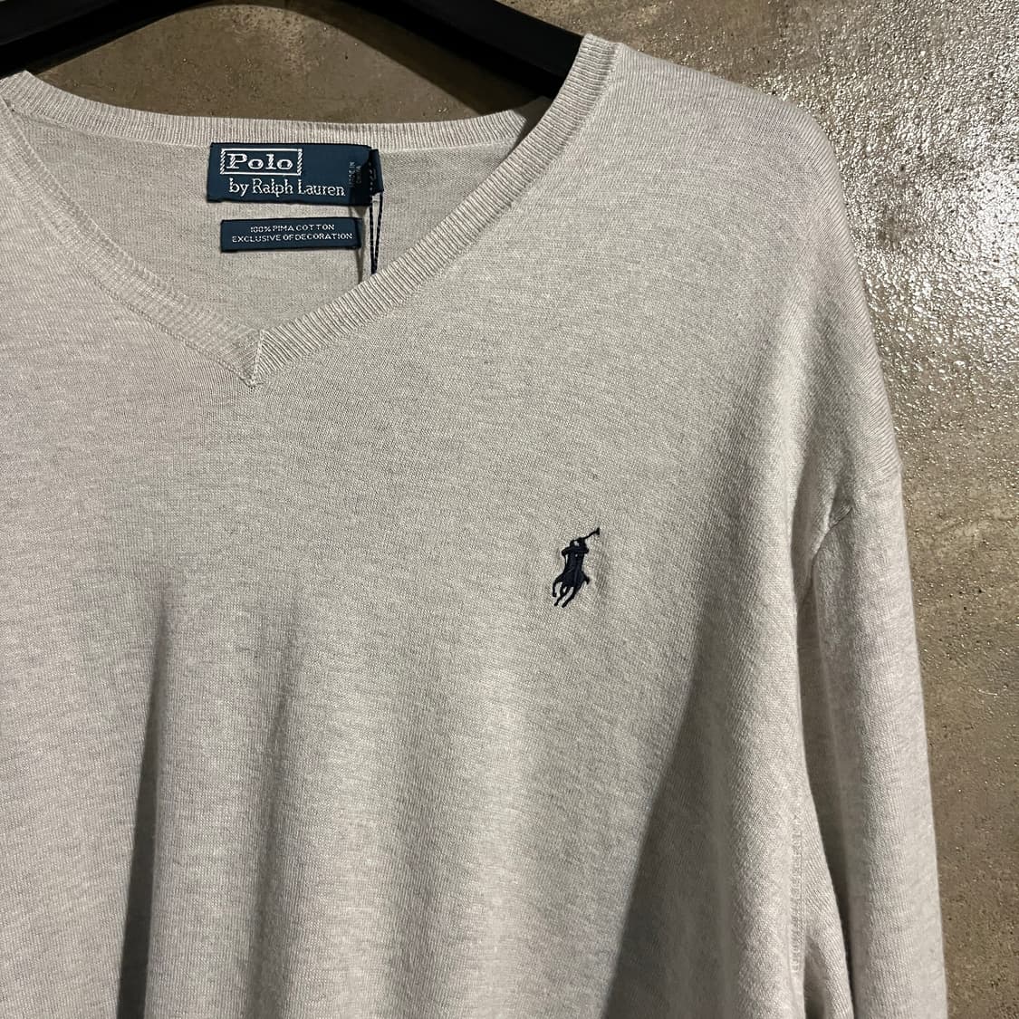 폴로랄프로렌 피마코튼 브이넥 니트 상품이미지2