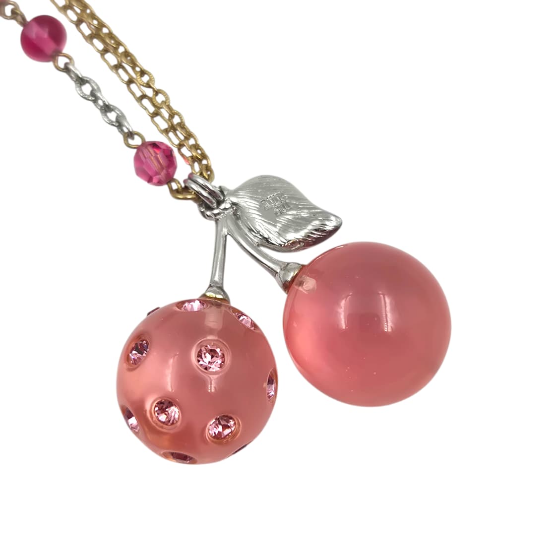 05s 레어 안나수이 빅 체리 큐빅 목걸이 상품이미지1