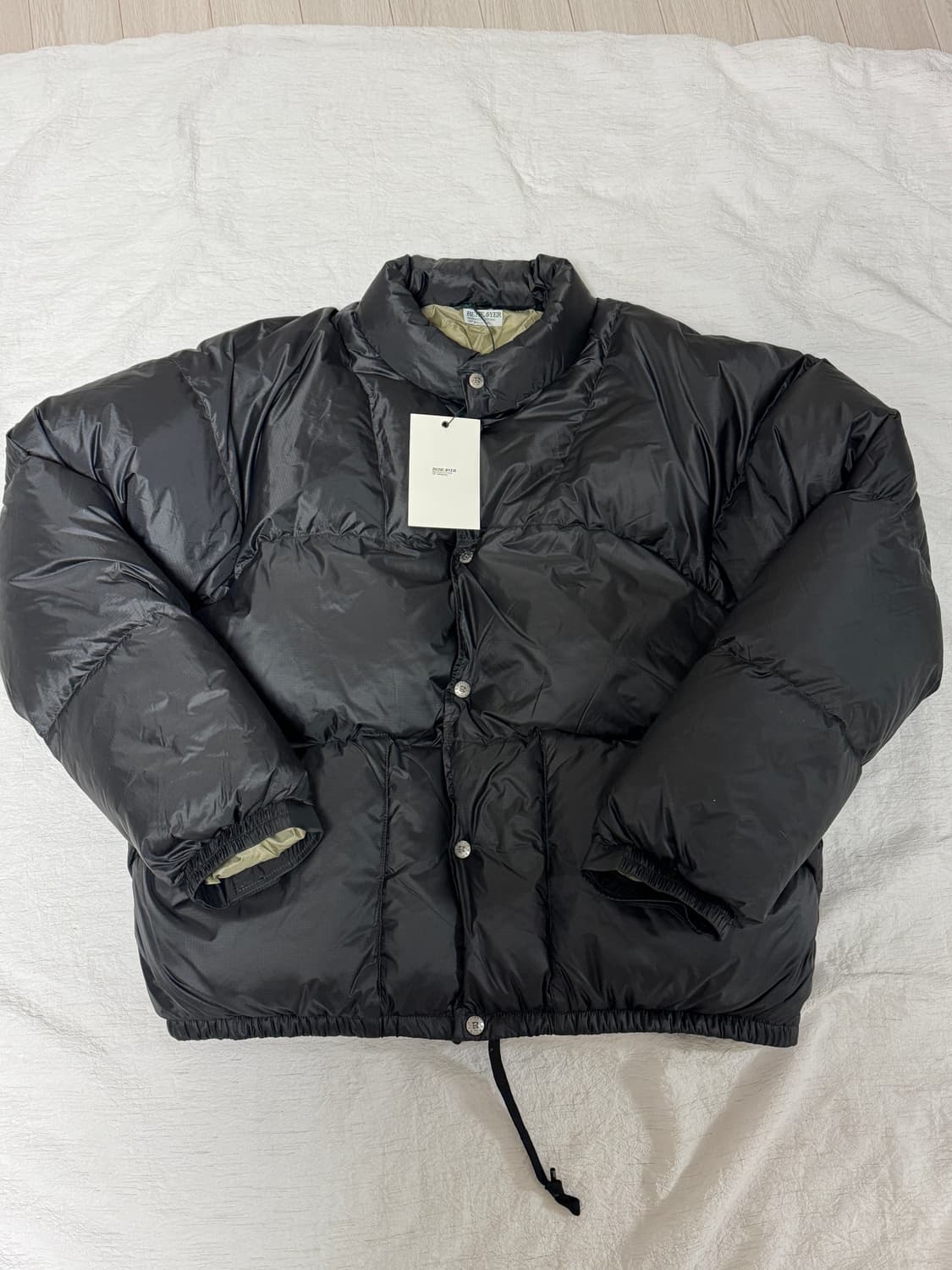 비헤비어 폴라 덕다운 패딩 자켓 - 블랙 3사이즈 상품이미지3