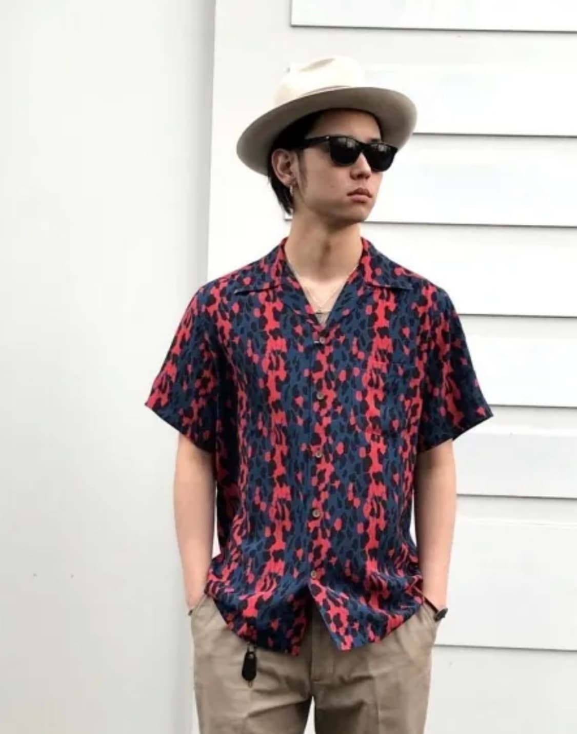 와코마리아 레오파드 하와이안 셔츠 상품이미지2