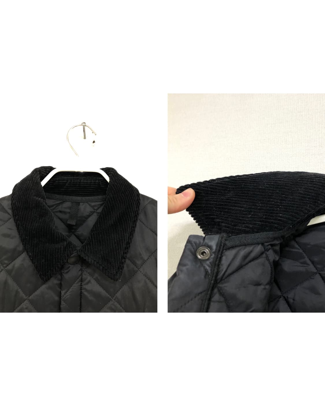 바버 Barbour 코듀로이 퀼팅 헤리티지 리스테일 자켓 _ 블랙 S 상품이미지3