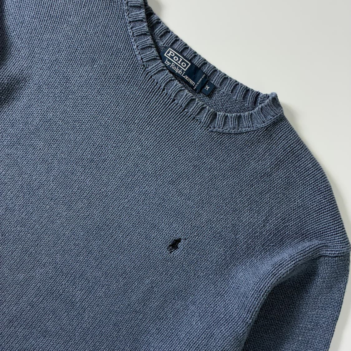 Polo  폴로 랄프로렌 자수 코튼 소라 크루넥 니트   상품이미지3