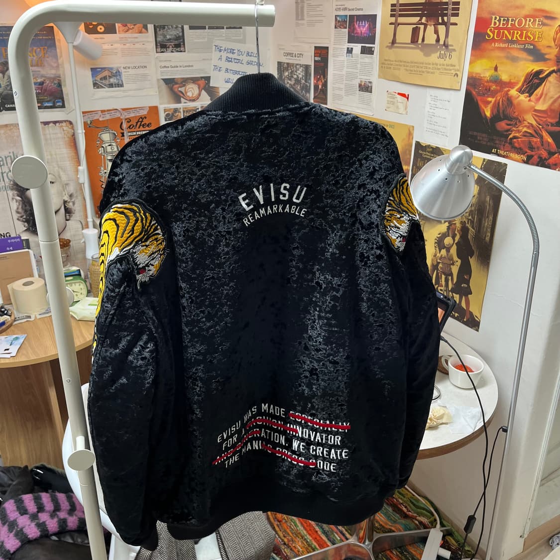 [L size] 에비수 블랙 벨벳 스카잔  상품이미지2