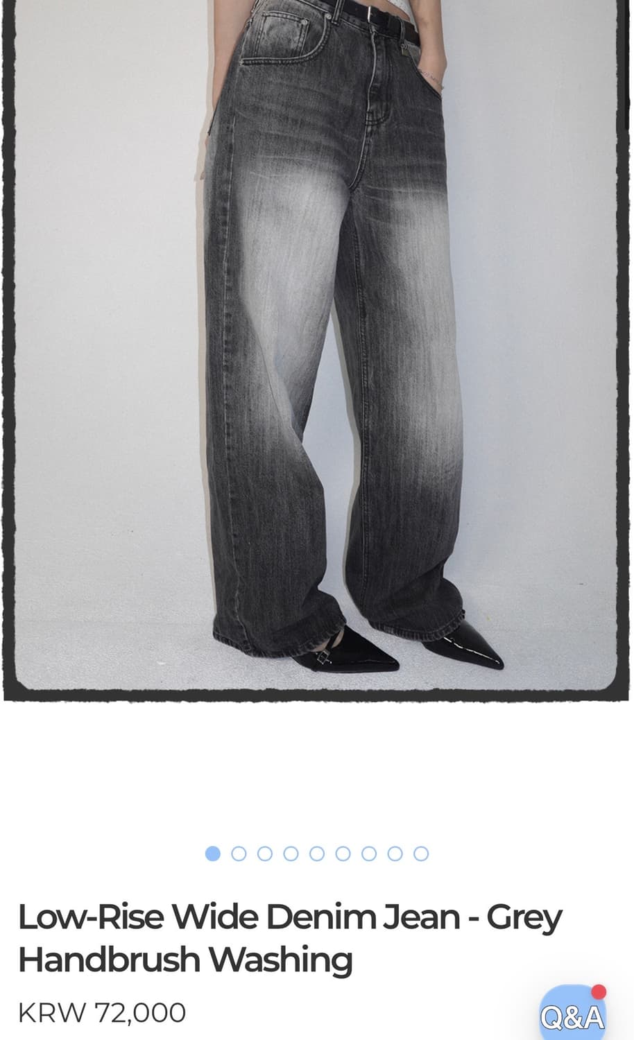 페일제이드 바지 Low-Rise Wide Denim Jean  상품이미지4
