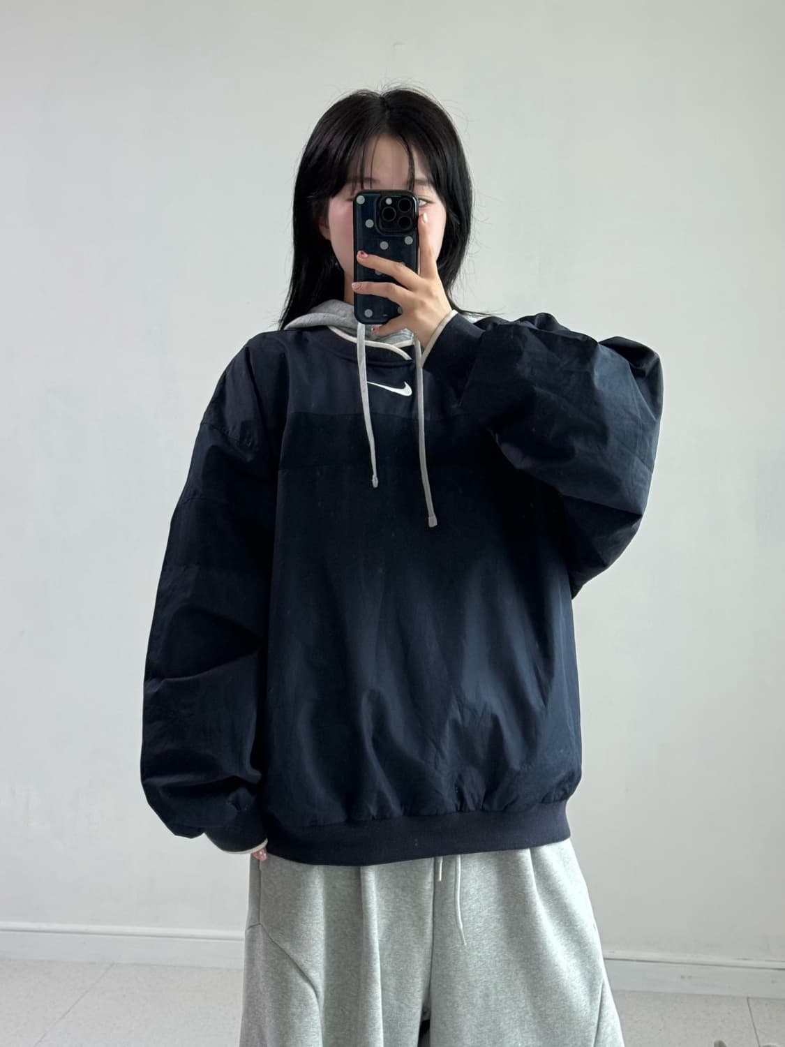 나이키 네이비 오버핏 웜업 상품이미지1