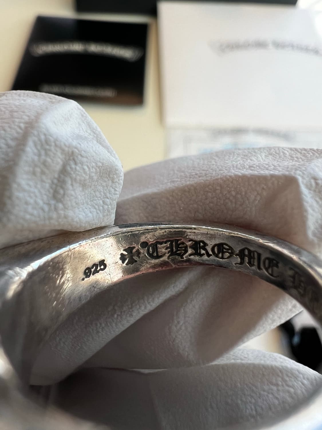 [us7] 크롬하츠 컷아웃 ch plus 링 상품이미지7