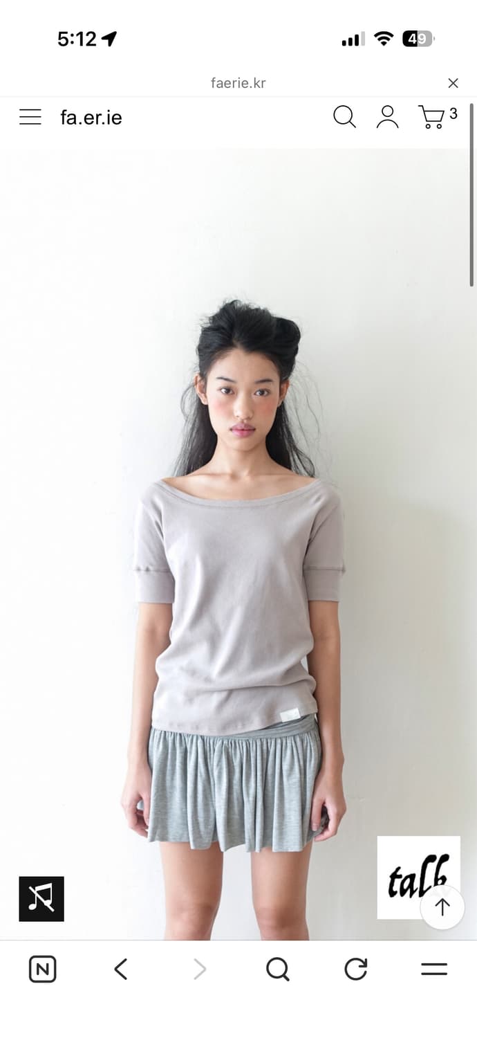 샵페어리 rib half top (greyish beige) 상품이미지1