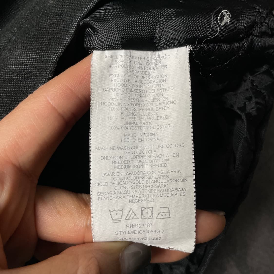 DICKIES 디키즈 빈티지 블랙 후드 집업 자켓 A00804 상품이미지10